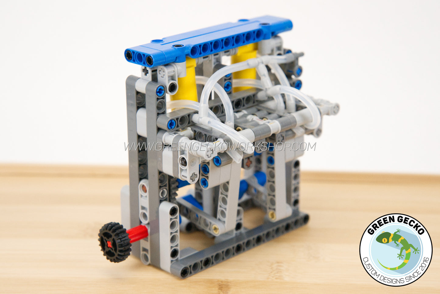 Complete Kit - Straight Twin Lego Pneumatic Engine - Switchless 2500RPM 🔥 15% OFF 🔥