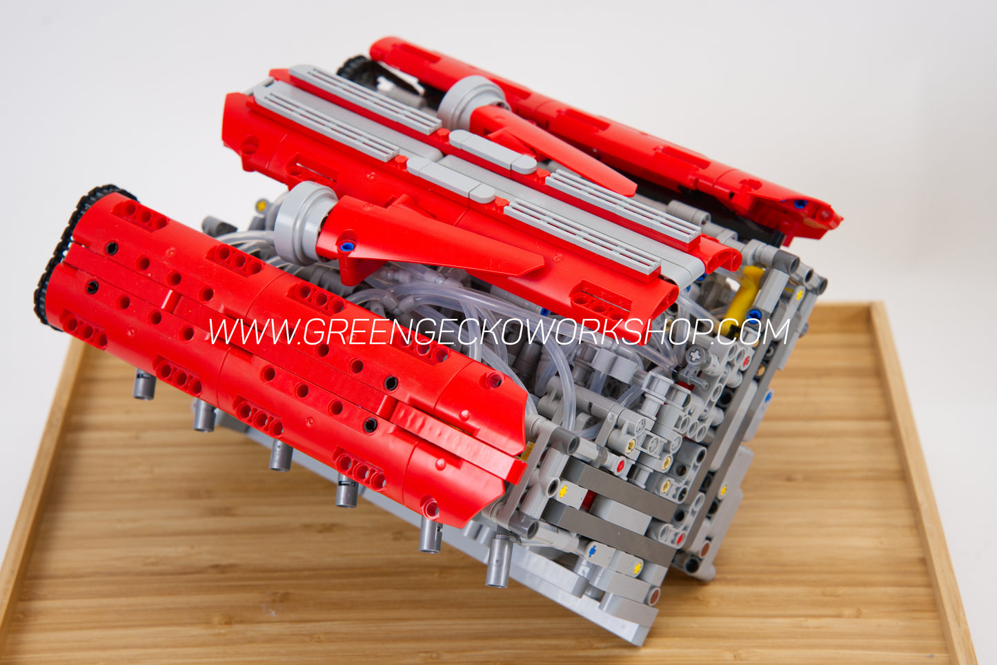 Complete Kit - V12 Lego Pneumatic Engine - F140 Edition - Switchless 2500 RPM 🔥 20% OFF! 🔥