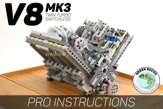 Pro Anleitung – MK3 V8 Lego Pneumatischer Motor – Twin Turbo Switchless