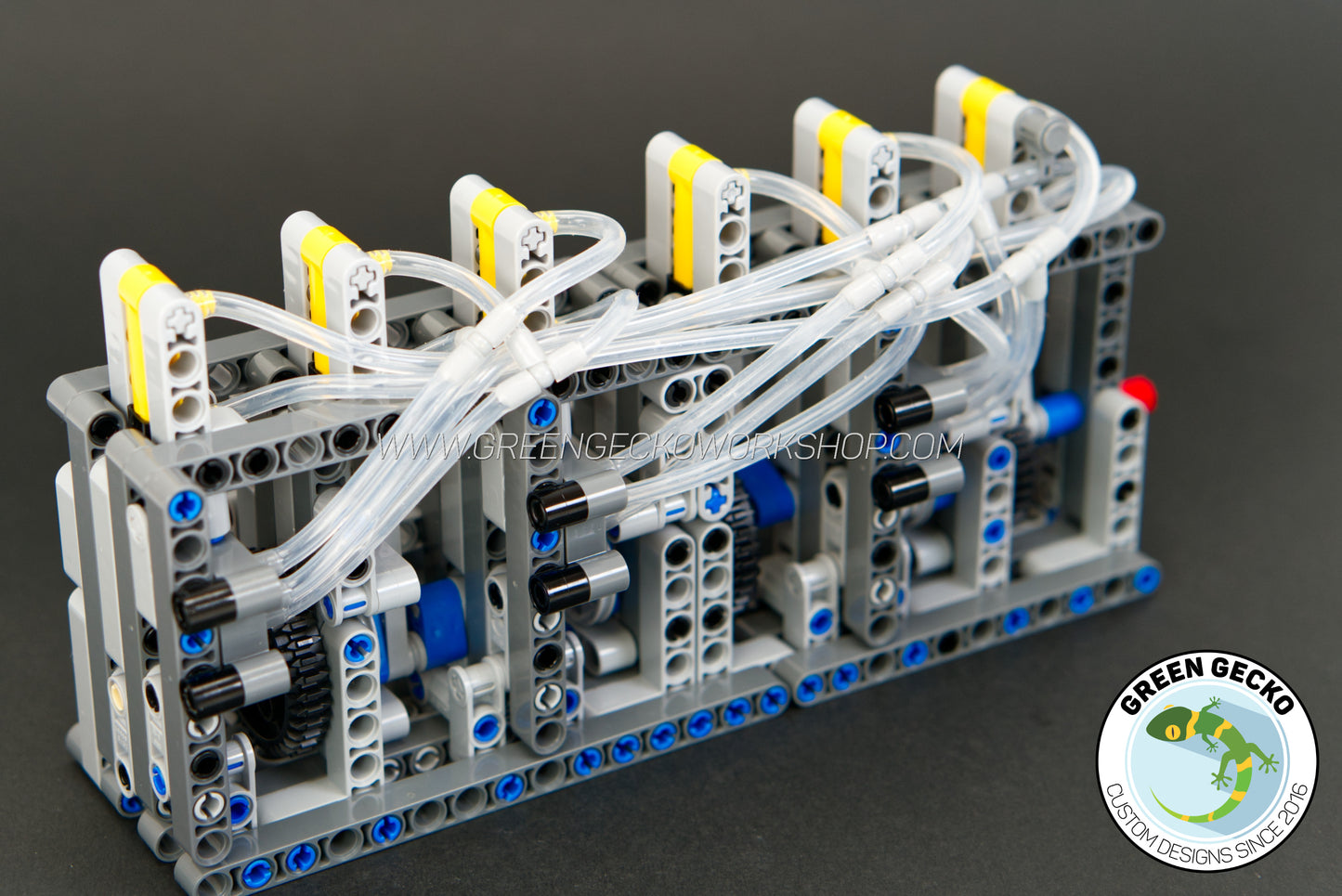 Pro Anleitung – MK2 6-Zylinder-Lego-Pneumatikmotor – Inline 6 – 2000 U/min