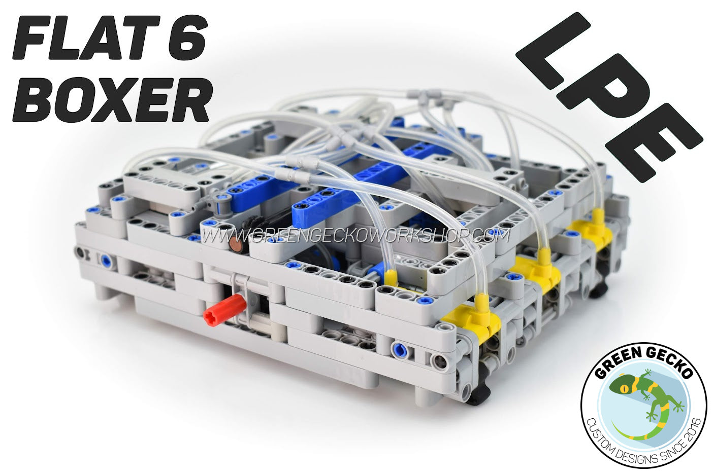 Complete Kit - Flat 6 Boxer Lego Pneumatic Engine