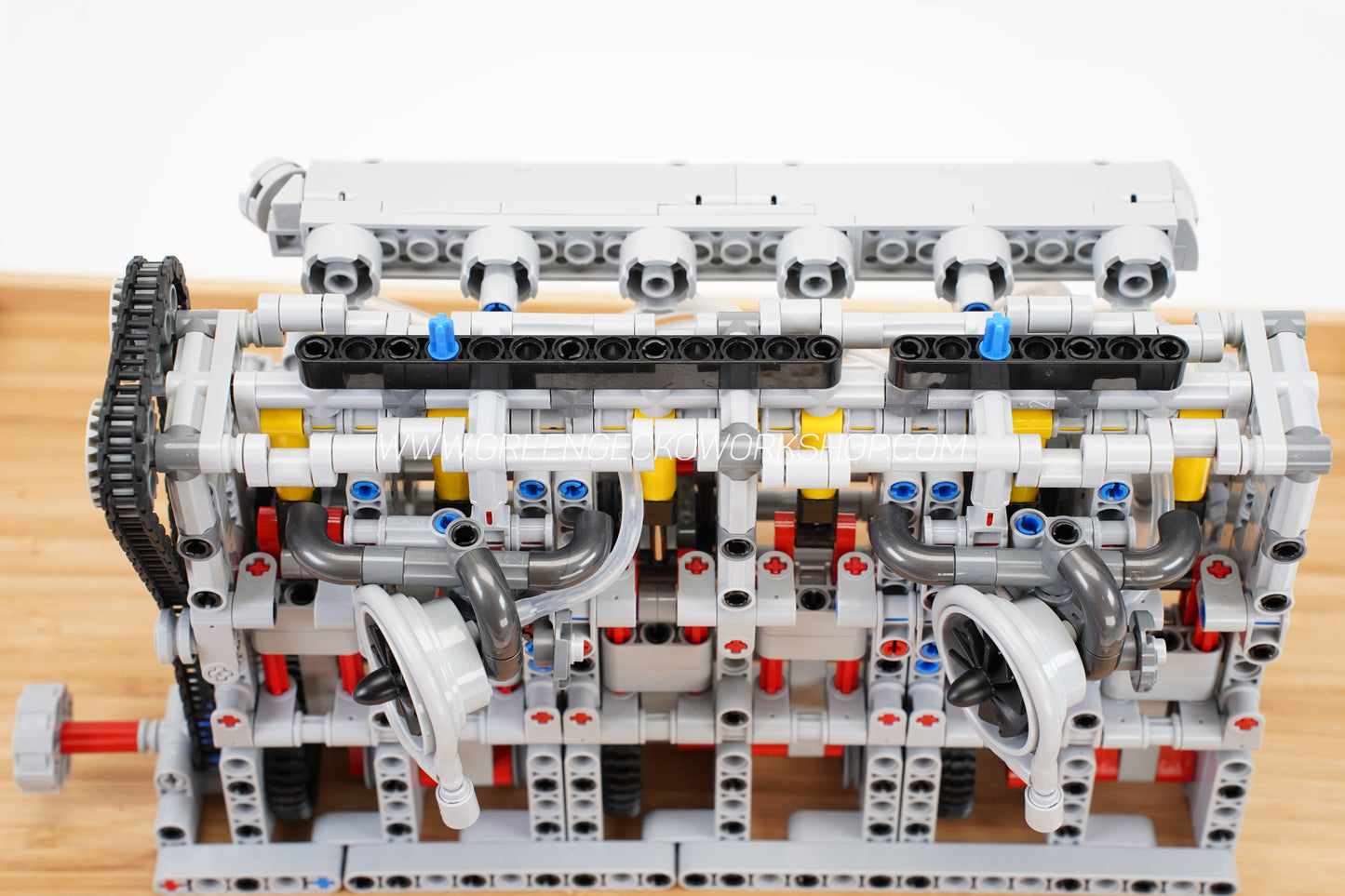 Complete Kit - MK3 Inline 6 Cylinder Twin Turbo Lego Pneumatic Engine - RB26 GT-R Edition - 2500 RPM 🔥 20% OFF! 🔥