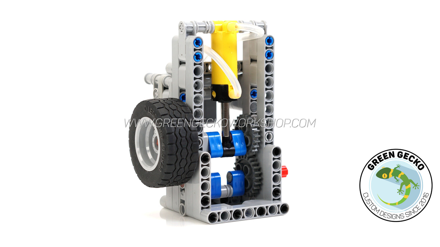 Complete Kit - 1 Cylinder Switchless Lego Pneumatic Engine 2500 RPM - 20% OFF!