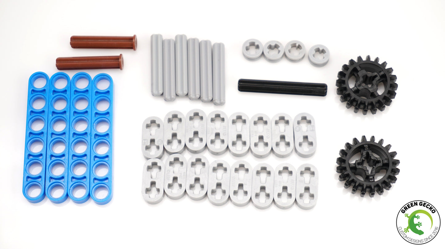 Pro Instructions - MK2 V8 Lego Pneumatic Engine 2200 RPM