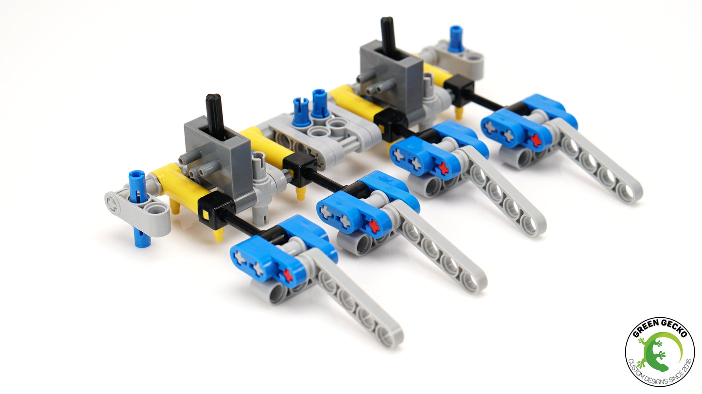 Pro Instructions - MK2 V8 Lego Pneumatic Engine 2200 RPM