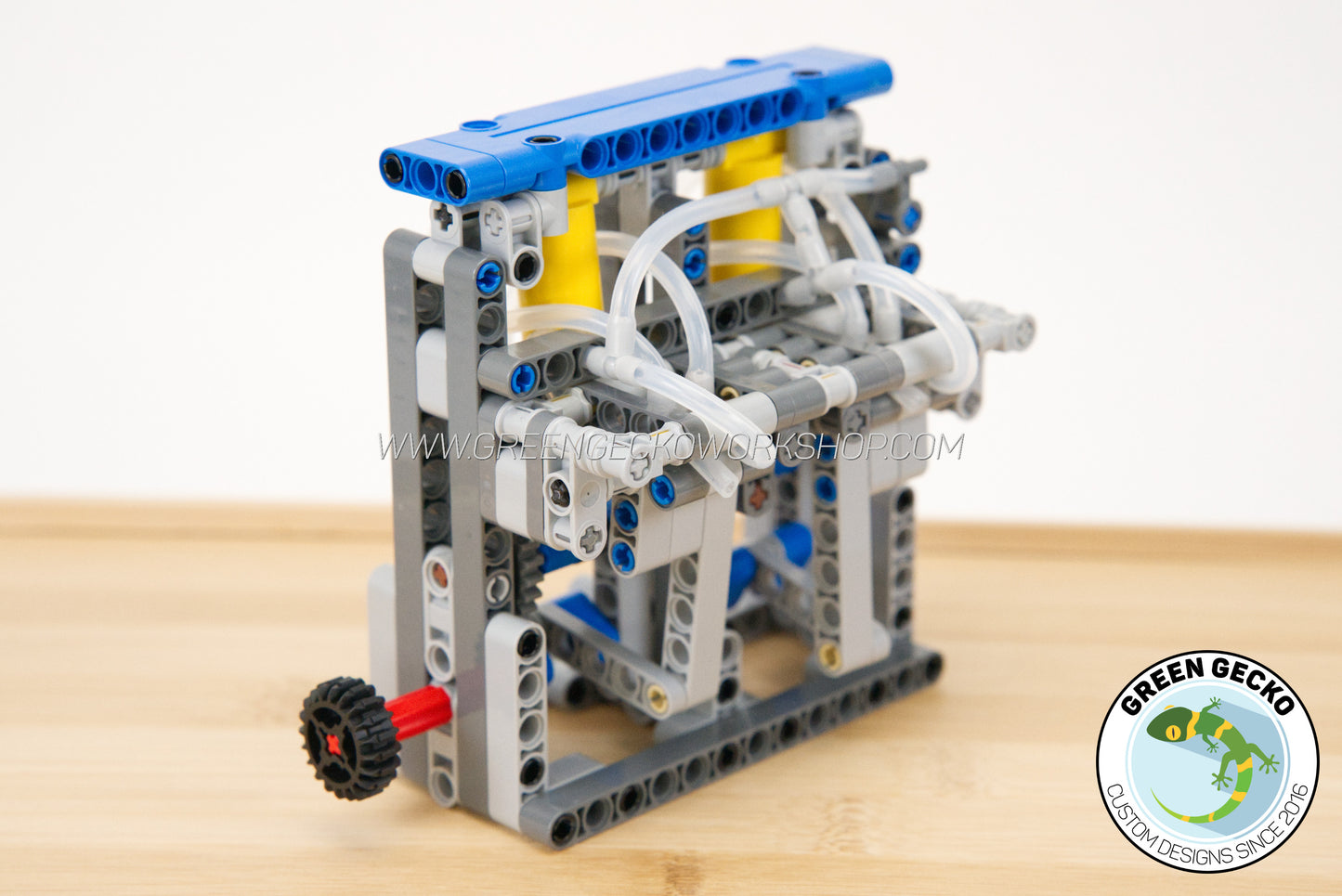Complete Kit - Straight Twin Lego Pneumatic Engine - Switchless 2500RPM - 20% OFF!
