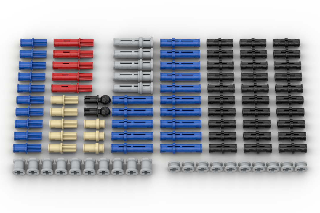 Lego Technic Pins and Bush Pack – Green Gecko Workshop