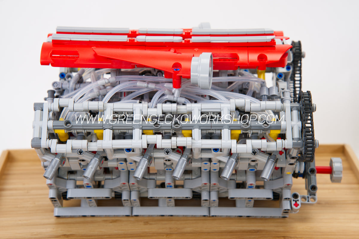 Lego Engine Icon Complete Kit - V12 Lego Pneumatic Engine - F140 Edition - Switchless 2 ...