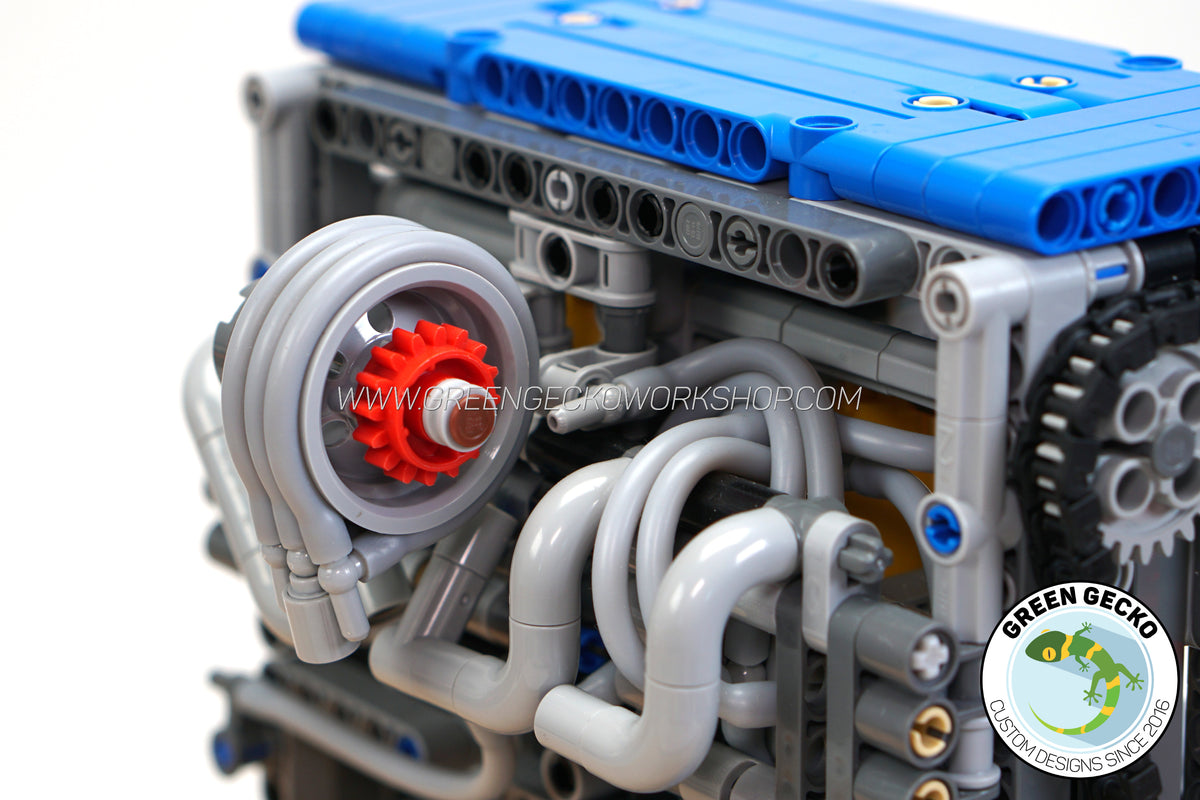 Lego Engine Icon Pro Instructions - Inline 4 Cylinder Turbo Lego Pneumatic Engine ...