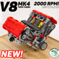 Complete Kit - MK4 V8 Twin Turbo Lego Pneumatic Engine - Switchless 2000RPM