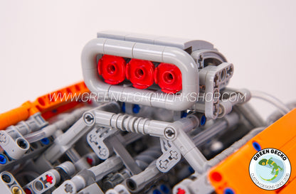 Complete Kit - MK5 V8 Supercharged Lego Pneumatic Engine - Switchless 2100 RPM 🔥 20% OFF! 🔥