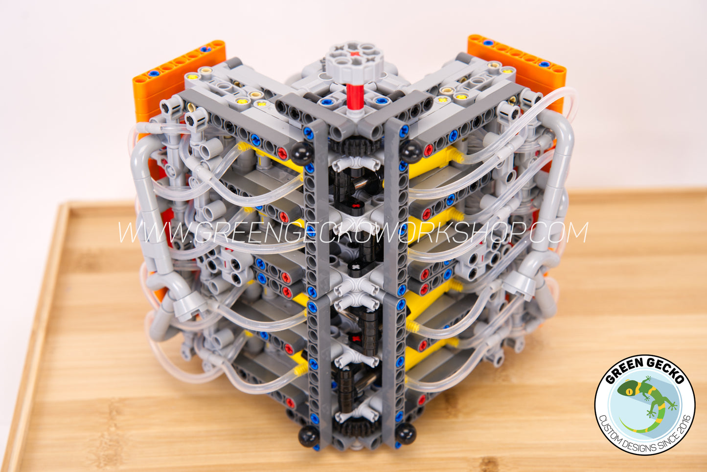 Complete Kit - MK5 V8 Supercharged Lego Pneumatic Engine - Switchless 2100 RPM 🔥 20% OFF! 🔥