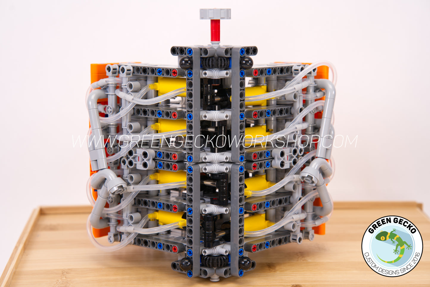 Complete Kit - MK5 V8 Supercharged Lego Pneumatic Engine - Switchless 2100 RPM 🔥 20% OFF! 🔥