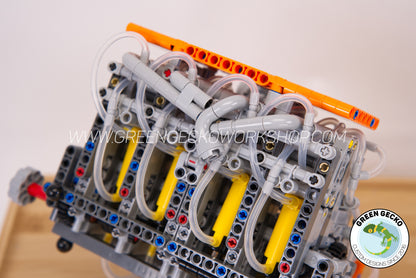 Complete Kit - MK5 V8 Supercharged Lego Pneumatic Engine - Switchless 2100 RPM 🔥 20% OFF! 🔥