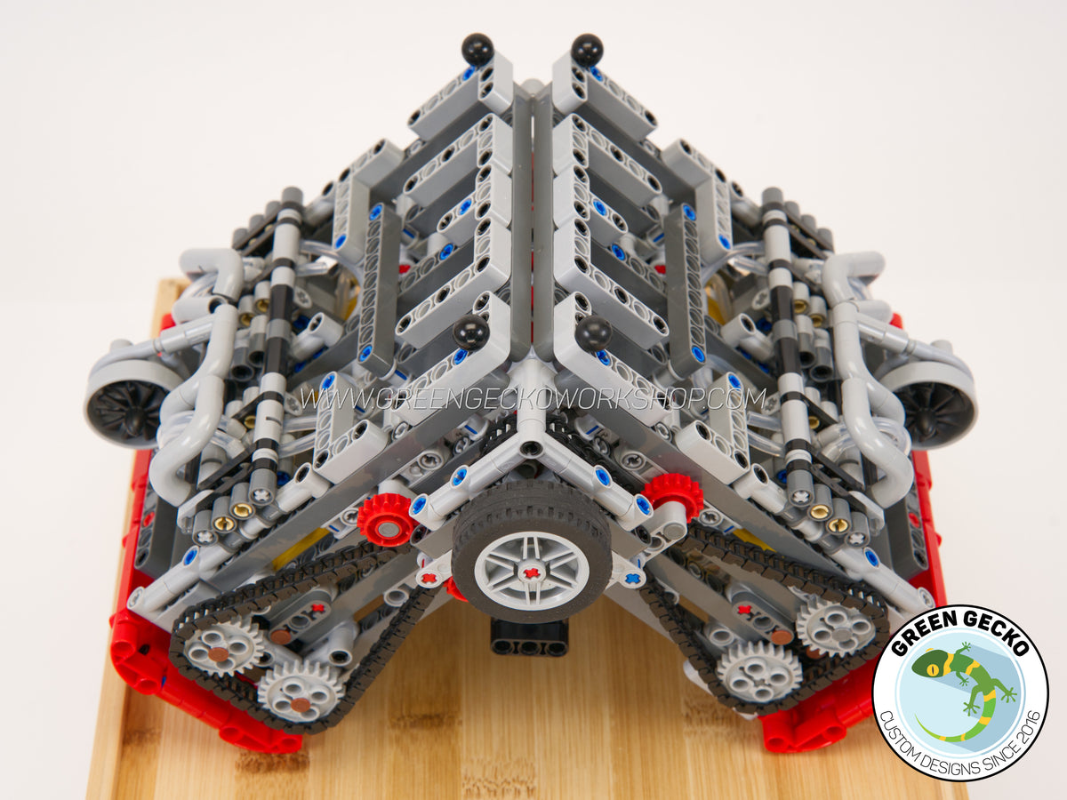 Lego Motor Engine Complete Kit - MK4 V8 Twin Turbo Lego Pneumatic Engine - Switchless 20 ...