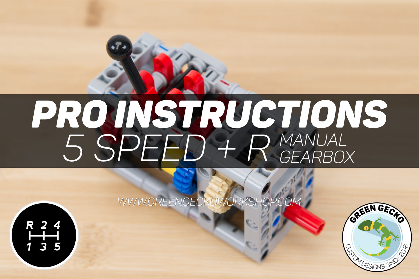 Pro Instructions - LEGO 5 Speed + Reverse Manual Gearbox