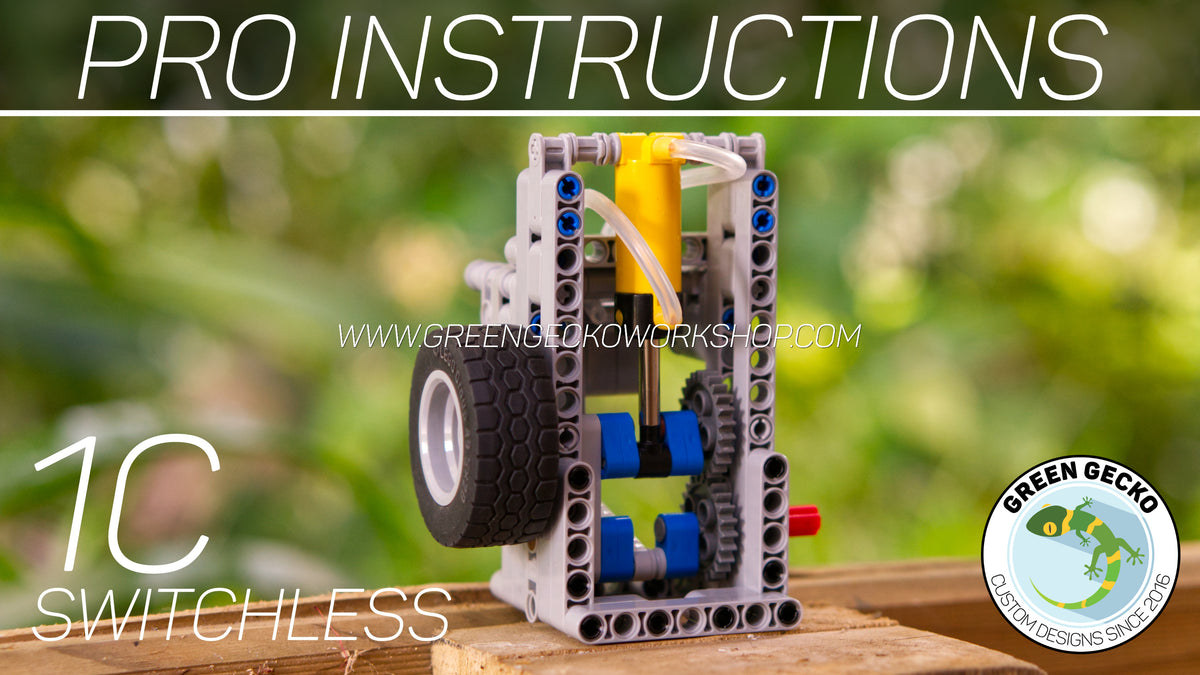 Lago Easy Engine Pro Instructions - 1 Cylinder Switchless Lego Pneumatic Engine 2500 RP ...