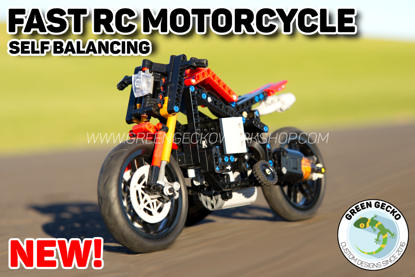 Complete Kit - Fast Lego RC Motorcycle - Self Balancing 🔥 20% OFF! 🔥