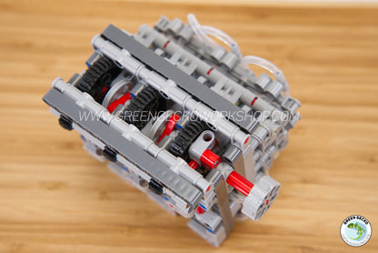 Complete Kit - Inline 3 Cylinder Lego Pneumatic Engine - Switchless 2100 RPM 🔥 20% OFF! 🔥