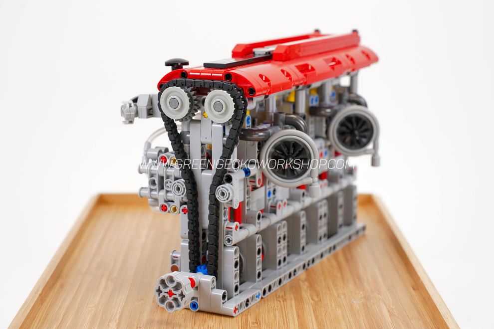 Lago Easy Engine Complete Kit - MK3 Inline 6 Cylinder Twin Turbo Lego Pneumatic Engine ...