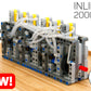 Complete Kit - MK2 6 Cylinder Lego Pneumatic Engine - Inline 6 - 2000RPM