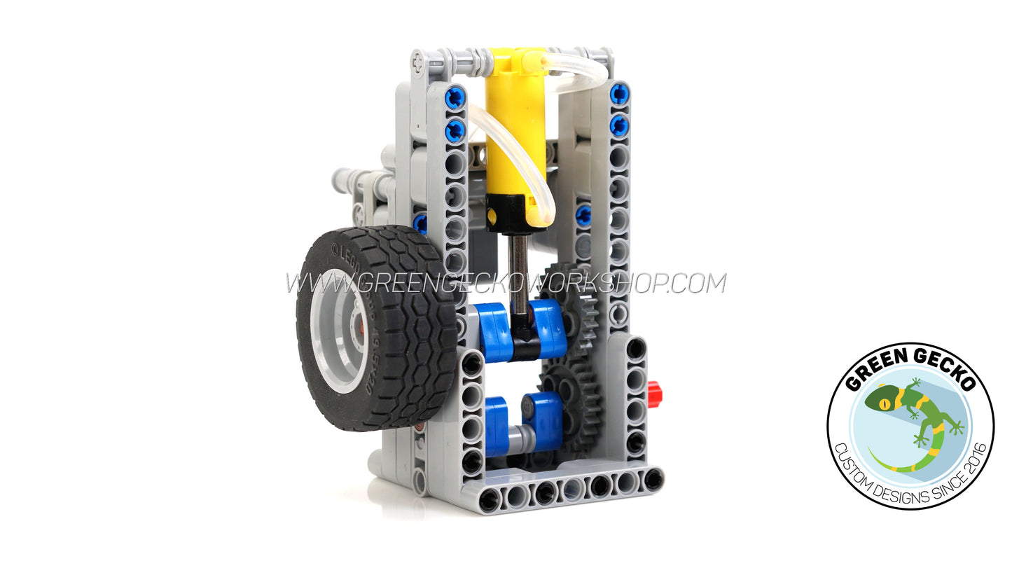 Komplettes Kit – 1 Zylinder, schalterloser Lego-Druckluftmotor, 2500 U/min