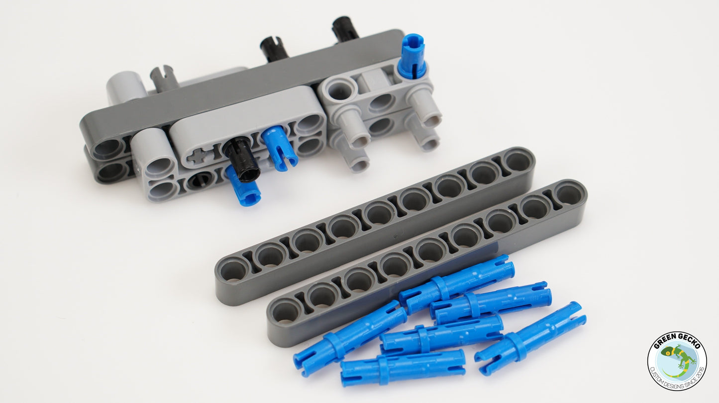 Pro Instructions - MK2 6 Cylinder Lego Pneumatic Engine - Inline 6 - 2000RPM