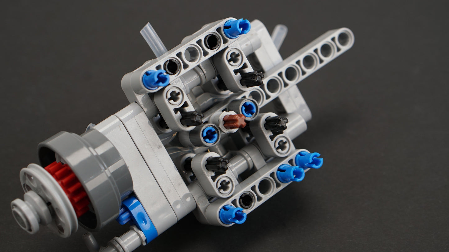 Pro Instructions - MK3 V8 Lego Pneumatic Engine - Twin Turbo Switchless