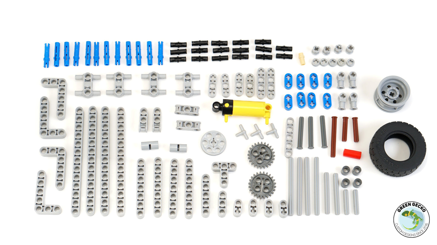 Pro Instructions - 1 Cylinder Switchless Lego Pneumatic Engine 2500 RPM