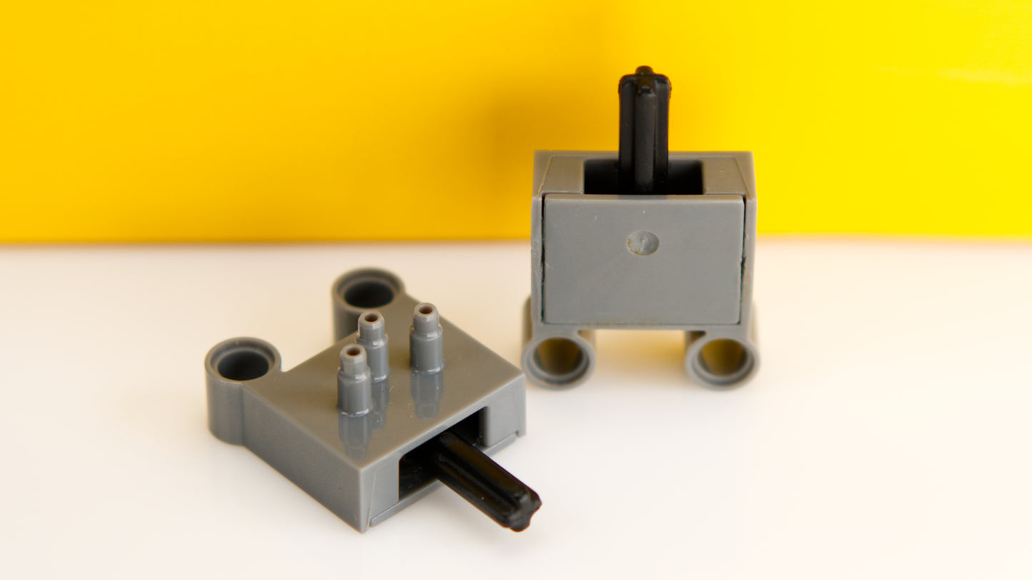 Modifizierter pneumatischer LEGO-Schalter – neuer Stil